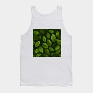 Green Leaves Pattern 7 Tank Top